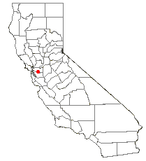 Location of San Ramon, California